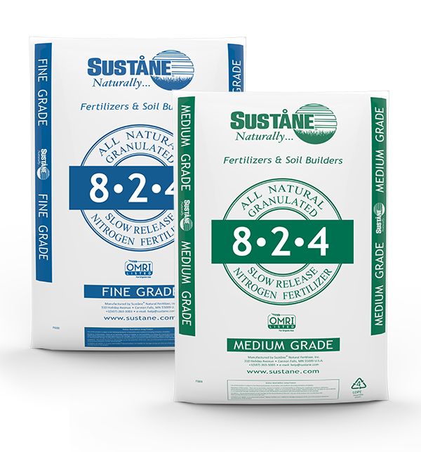 Sustane 8-2-4 is a nutrient dense and well-balance granular formulated for strong vegetative growth.